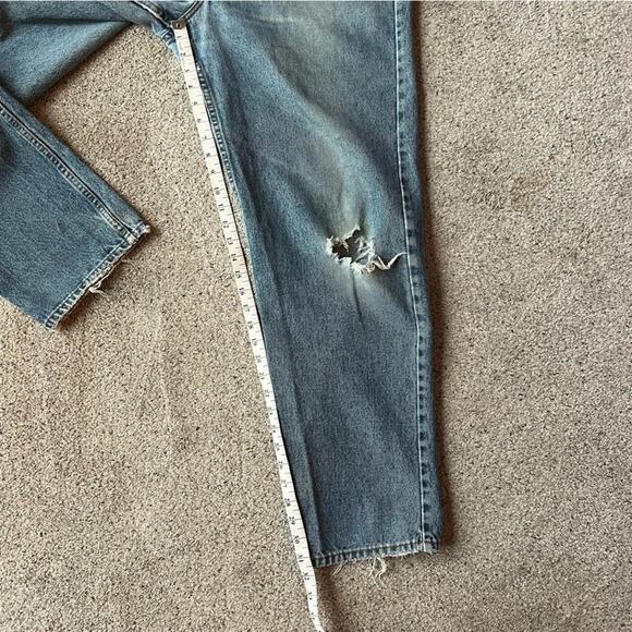 VTG Relaxed Fit 550 RARE Orange Tab High Rise Waisted Mom Student Jean - Picture 15 of 16